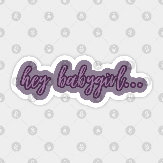 hey babygirl, criminal minds Sticker by Alexander S.